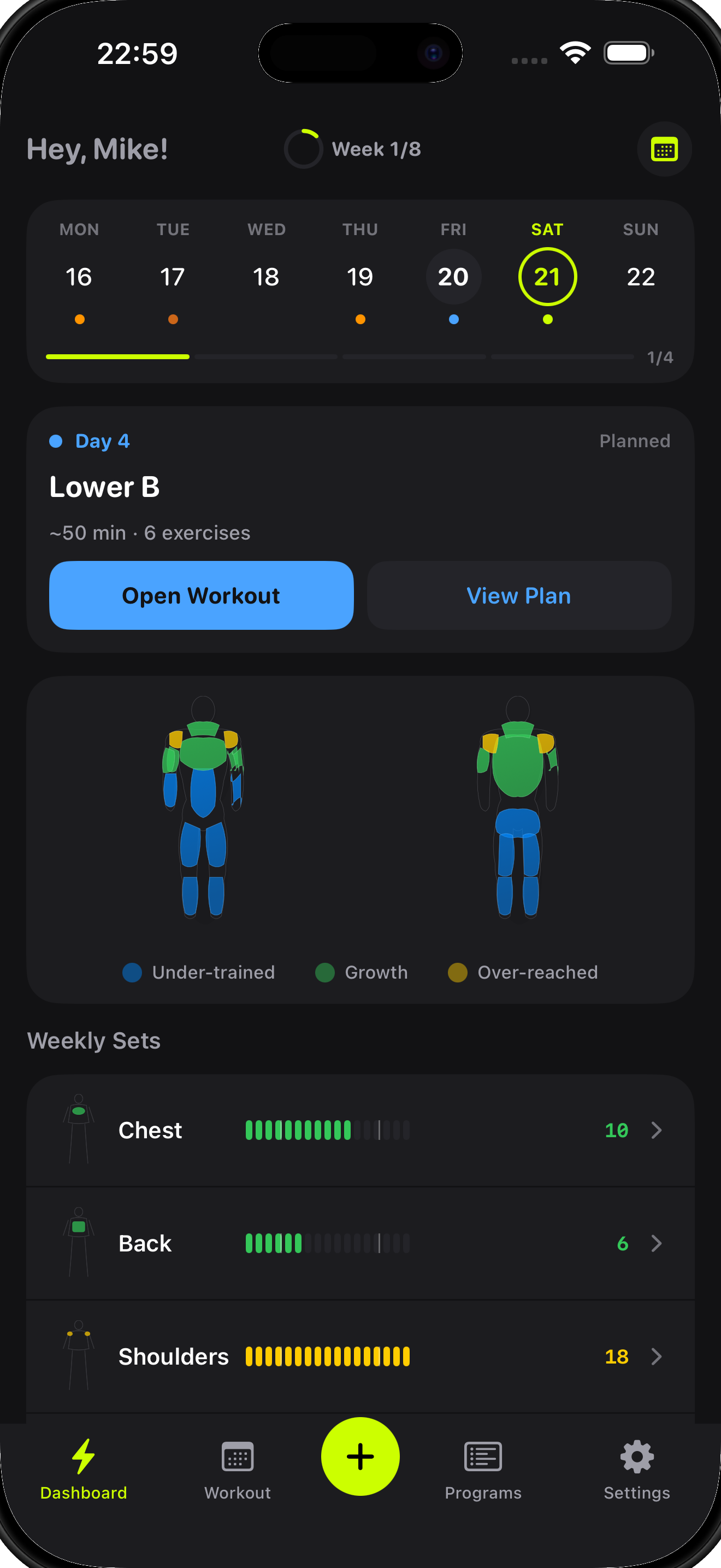 INCREMNT App Dashboard