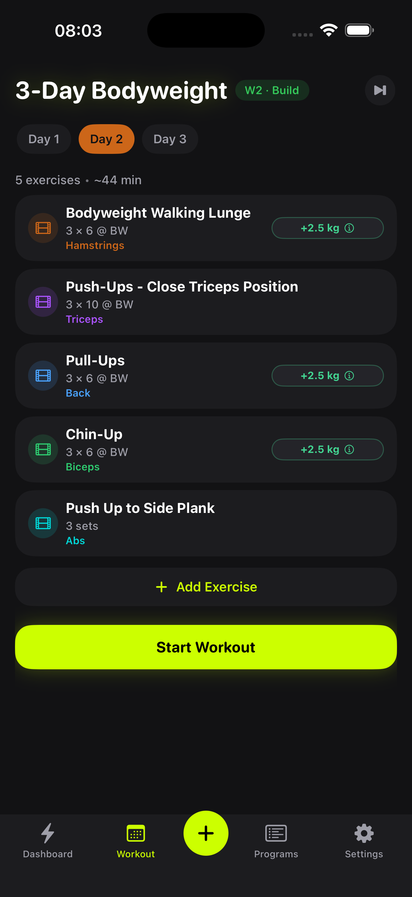 Plan Builder with Recommendation Pills