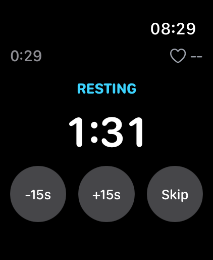 Apple Watch Rest Timer